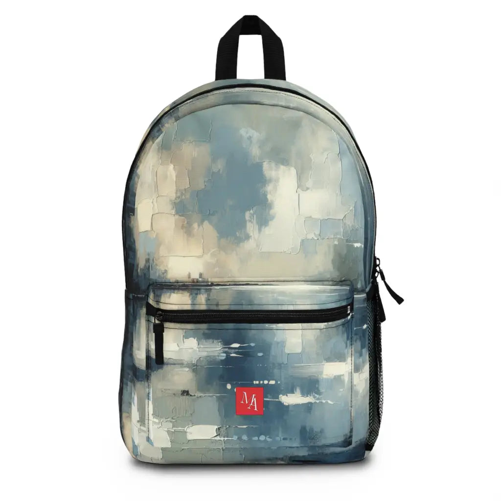 Tranquil Waterscape in Abstract Hues Backpack One size Bags