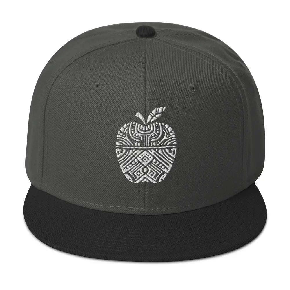 Tribal Wisdom: Knowledge Symbol Snapback Hat - Black