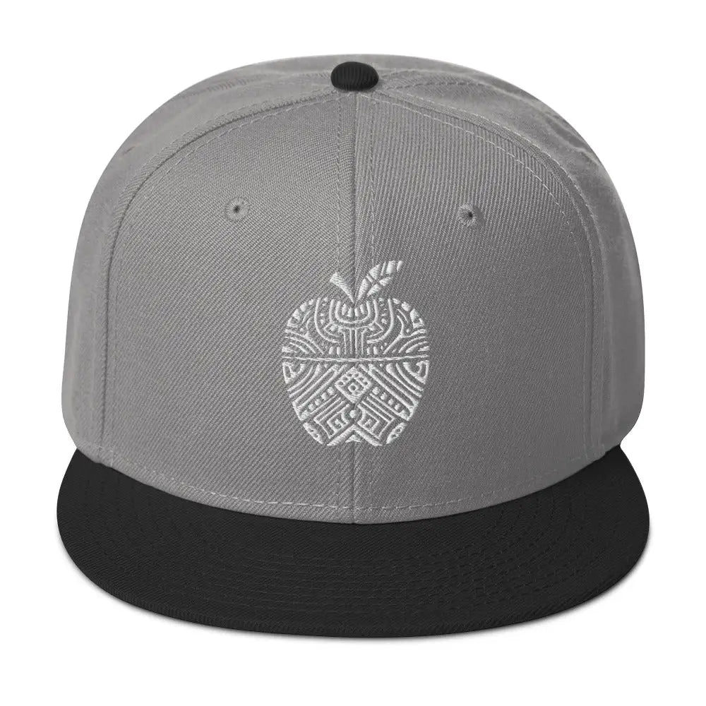 Tribal Wisdom: Knowledge Symbol Snapback Hat - Black / Gray