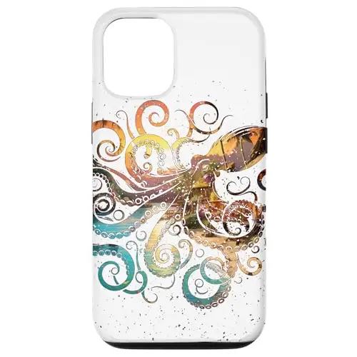 Tropical Depths: Octopus Under the Stars Case (iPhone