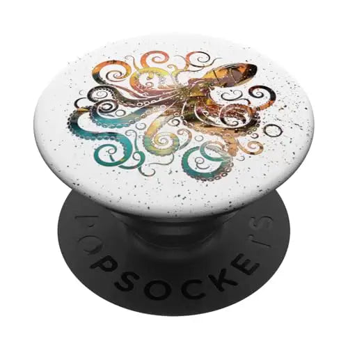 Tropical Depths: Octopus Under the Stars PopSockets