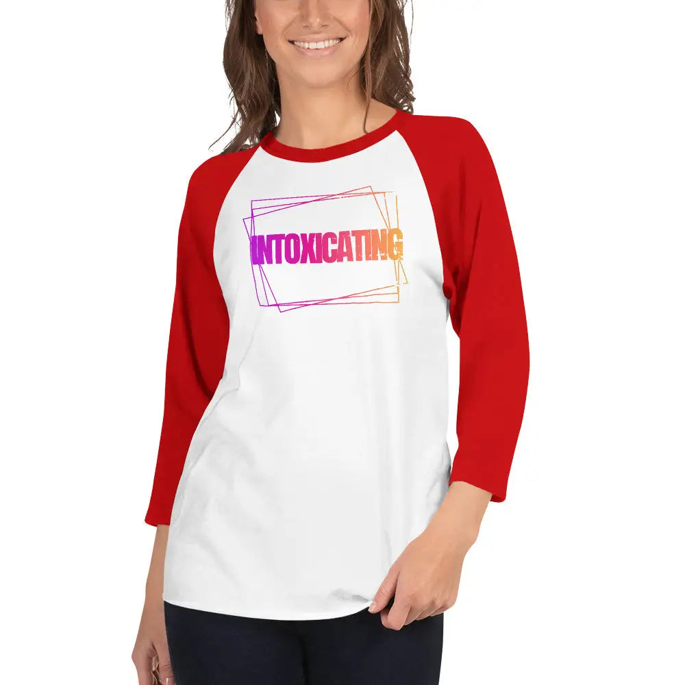 Tropical Punch Intoxicating 3/4 sleeve raglan shirt