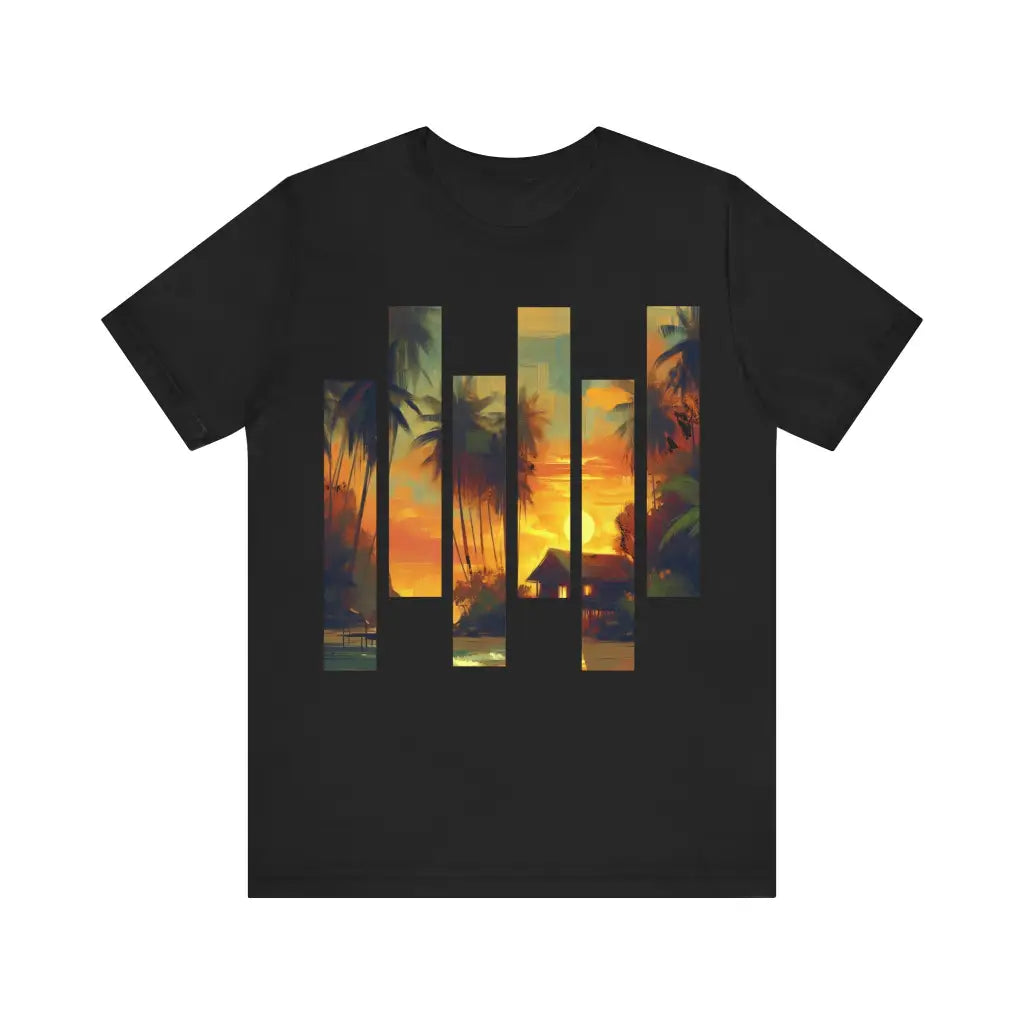Tropical Retreat in Warm Tones Jersey Short Sleeve Tee