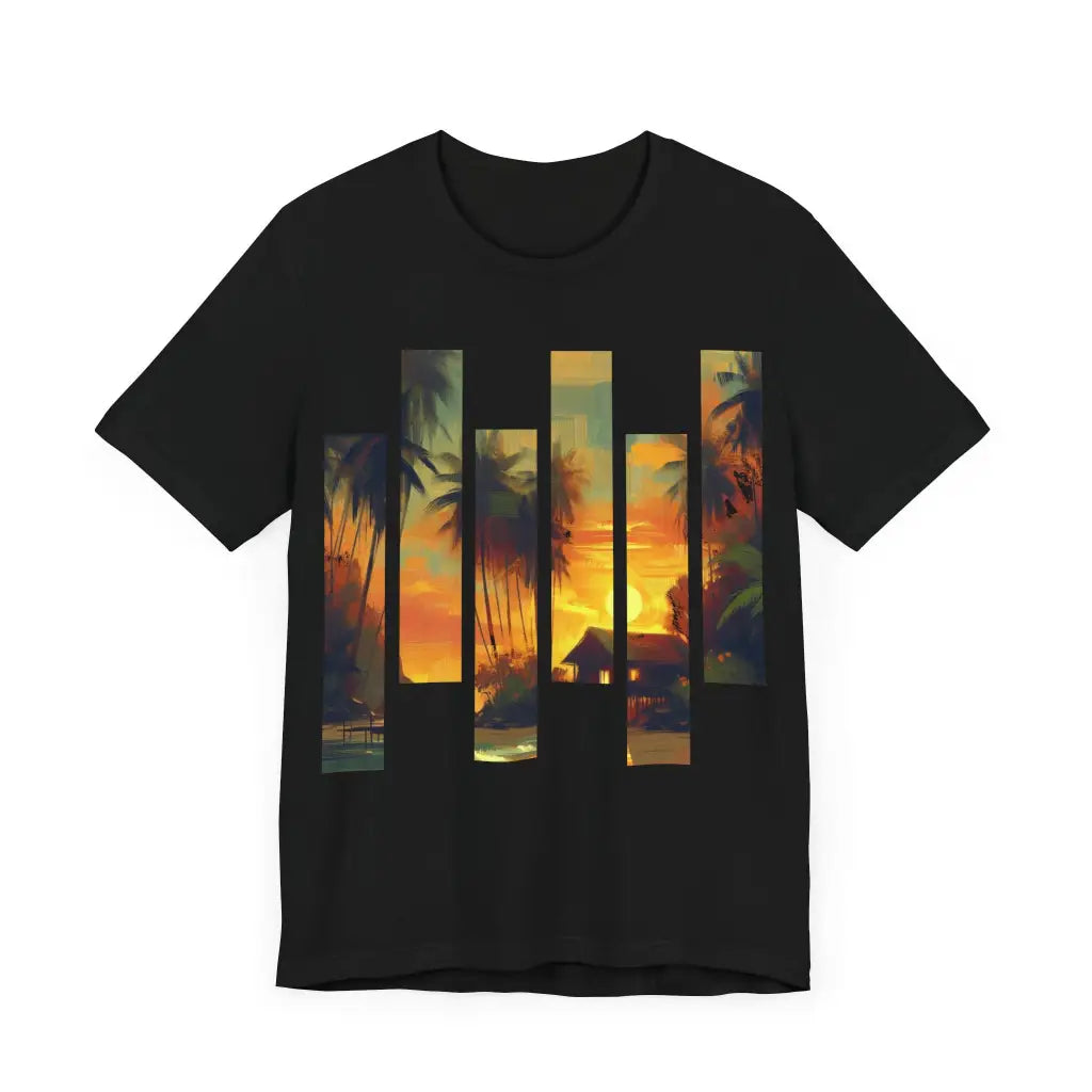 Tropical Retreat in Warm Tones Jersey Short Sleeve Tee T