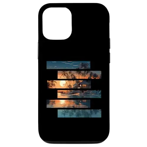 Tropical Tranquility: Fragmented Sunset Retreat Case