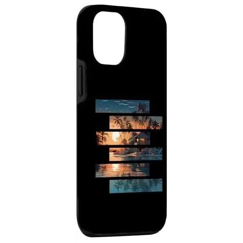 Tropical Tranquility: Fragmented Sunset Retreat Case