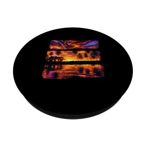 Tropical Twilight: Sunset Serenade PopSockets Swappable