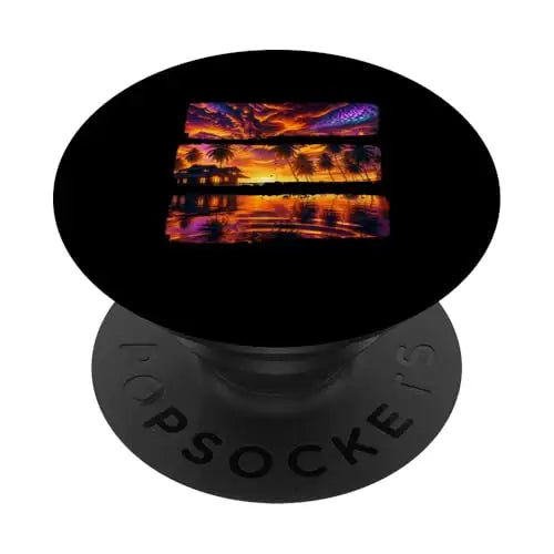 Tropical Twilight: Sunset Serenade PopSockets Swappable