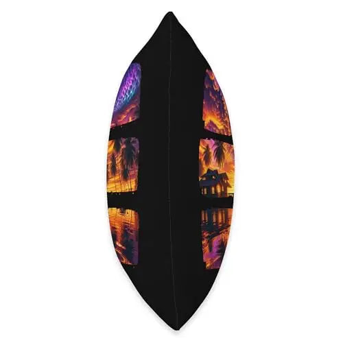 Tropical Twilight: Sunset Serenade Throw Pillow Home