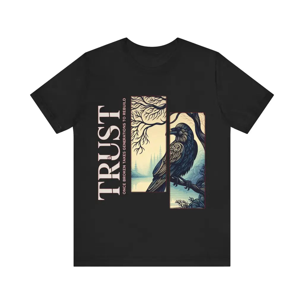 Trust Rebuilding Through Time Jersey Short Sleeve Tee Black