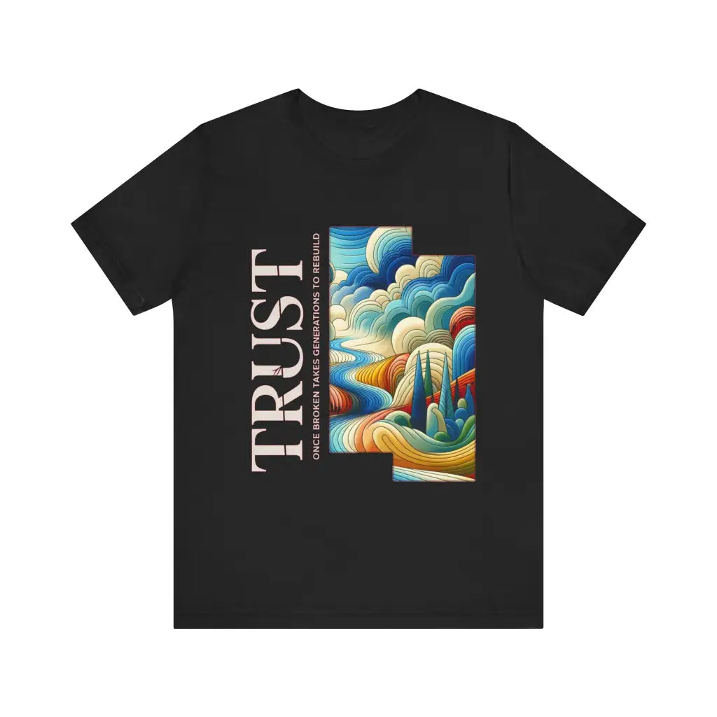 Trust Rebuilt Through Time Jersey Short Sleeve Tee Black