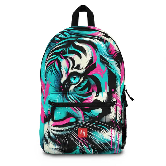 Turquoise Tiger Essence Backpack One size Bags