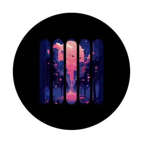 Twilight City: Fragmented Skyline Serenity PopSockets
