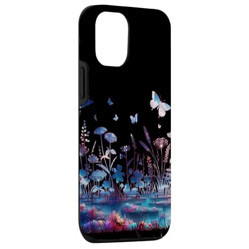 Twilight Garden: Ethereal Meadow with Butterflies Case