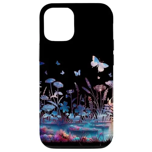 Twilight Garden: Ethereal Meadow with Butterflies Case