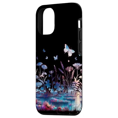 Twilight Garden: Ethereal Meadow with Butterflies Case