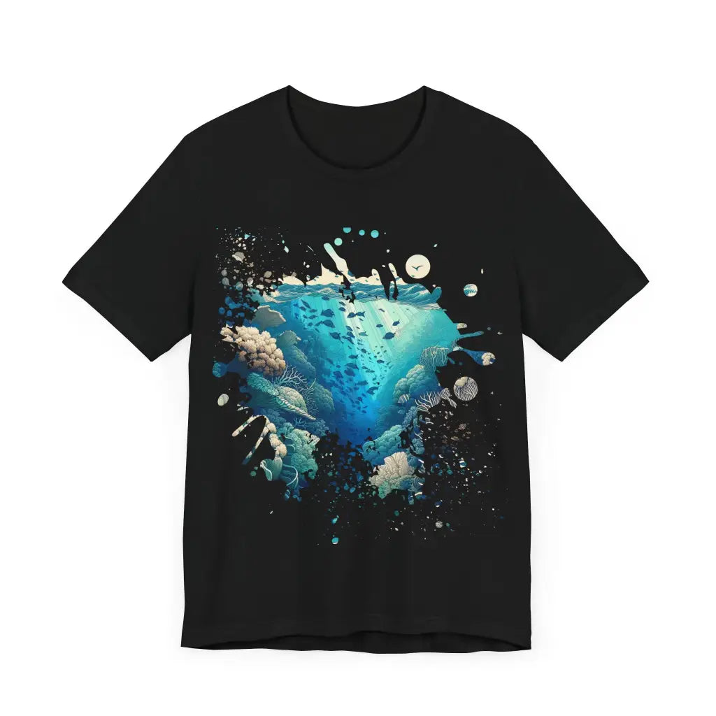 Undersea Depths Unveiled - Jersey Short Sleeve Tee - T-Shirt