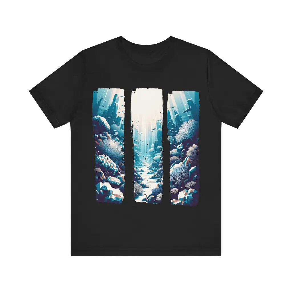 Underwater Polygonal Coral Reef - Jersey Short Sleeve Tee