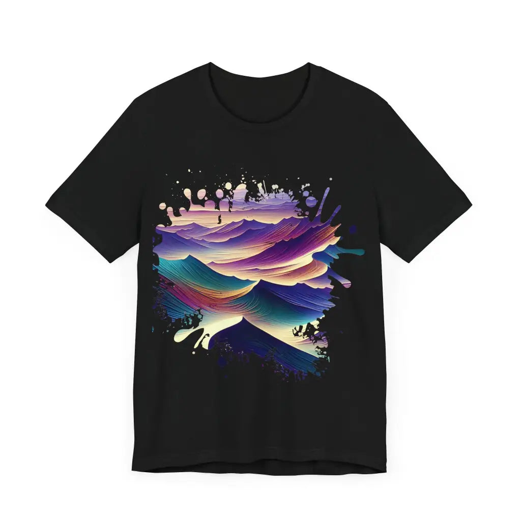 Undulating Spectrum Waves - Jersey Short Sleeve Tee