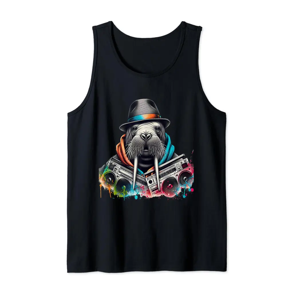 Urban Drip Streetwear Hip Hop Walrus Hustle Money Tank Top