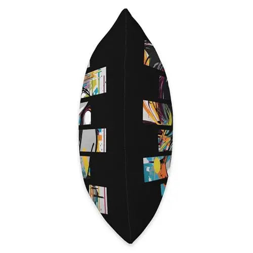 Urban Flow: Fragmented Rhythms Throw Pillow Home