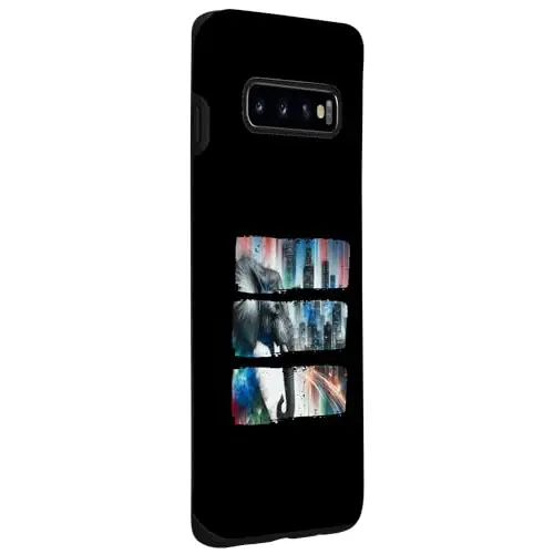 Urban Majesty: Elephant Against Vibrant Skyline Case