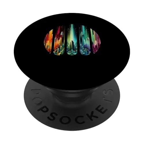 Urban Spectrum: A Panoramic Cityscape” PopSockets Swappable