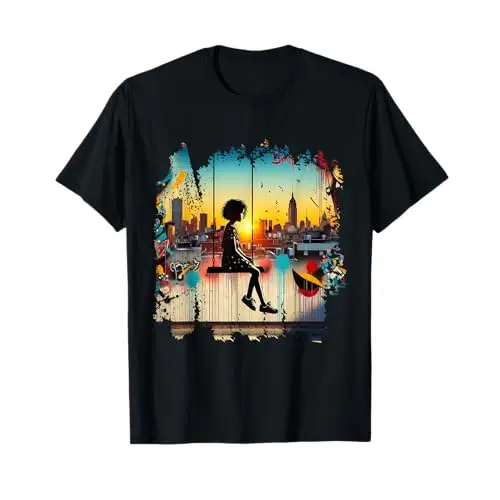 Urban Sunset Swing T Shirt Apparel