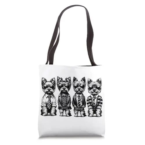 Urban Terriers Hustlers: Hip Hop Pups in Drip Tote Bag