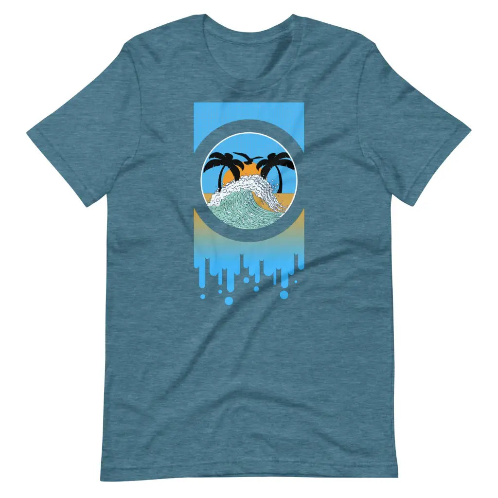 Vaca Short-sleeve unisex t-shirt - Heather Deep Teal / S