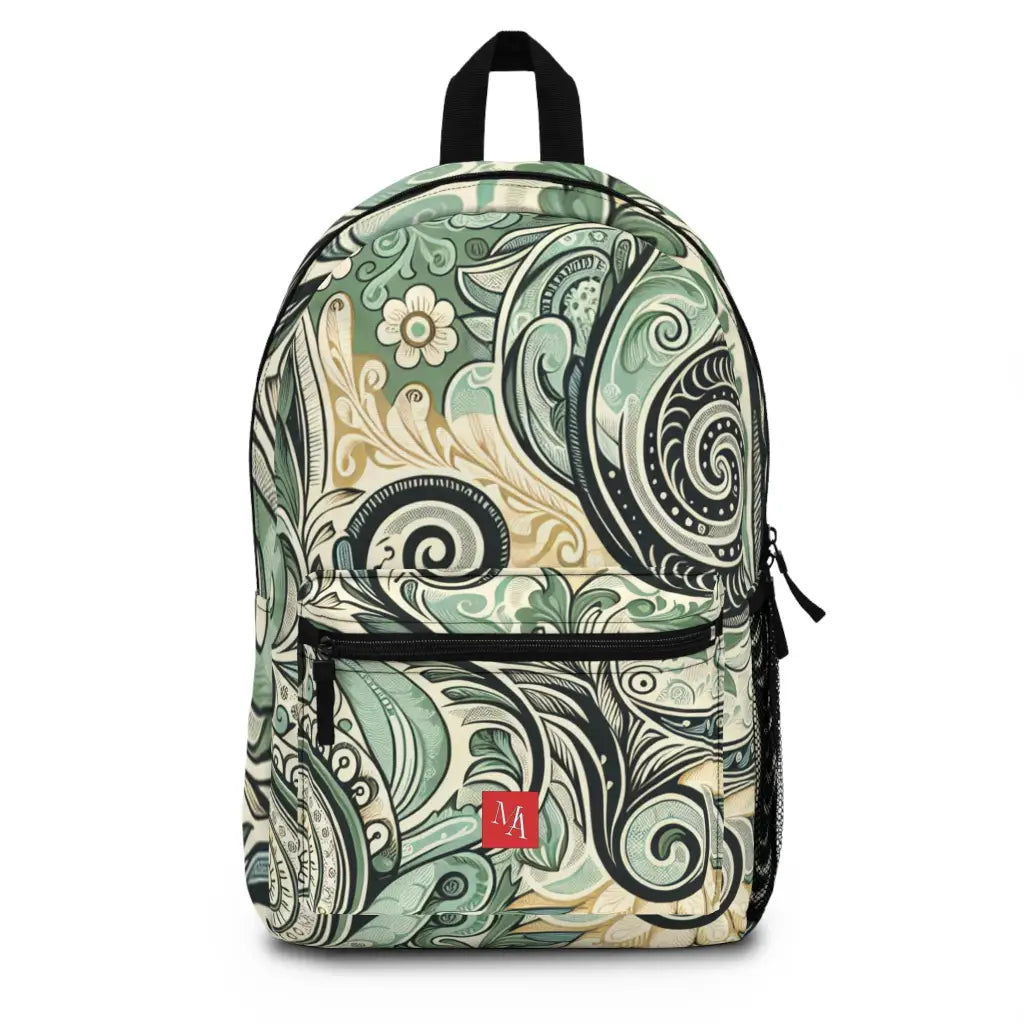 Verdant Scrolls and Whorls - Backpack - One size - Bags