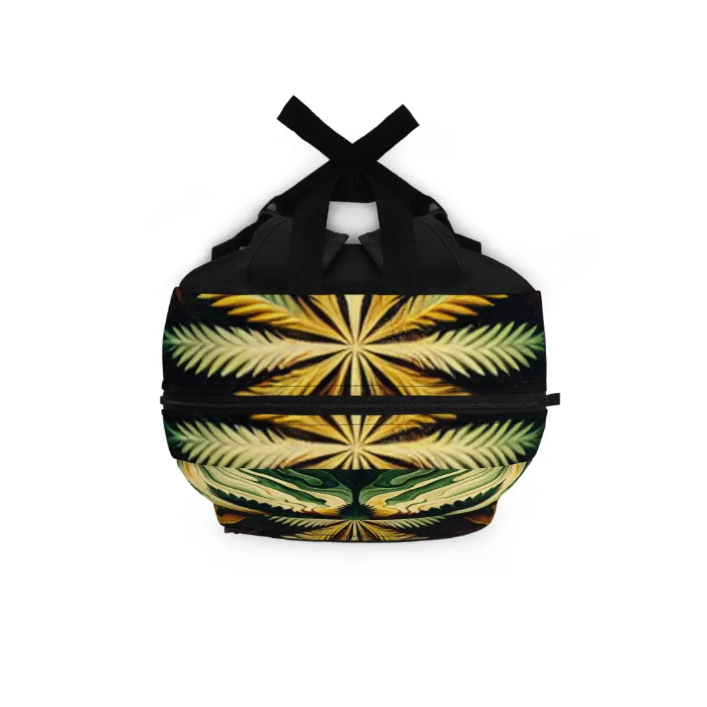 Verdant Whorls and Foliage Fusion - Backpack - One size