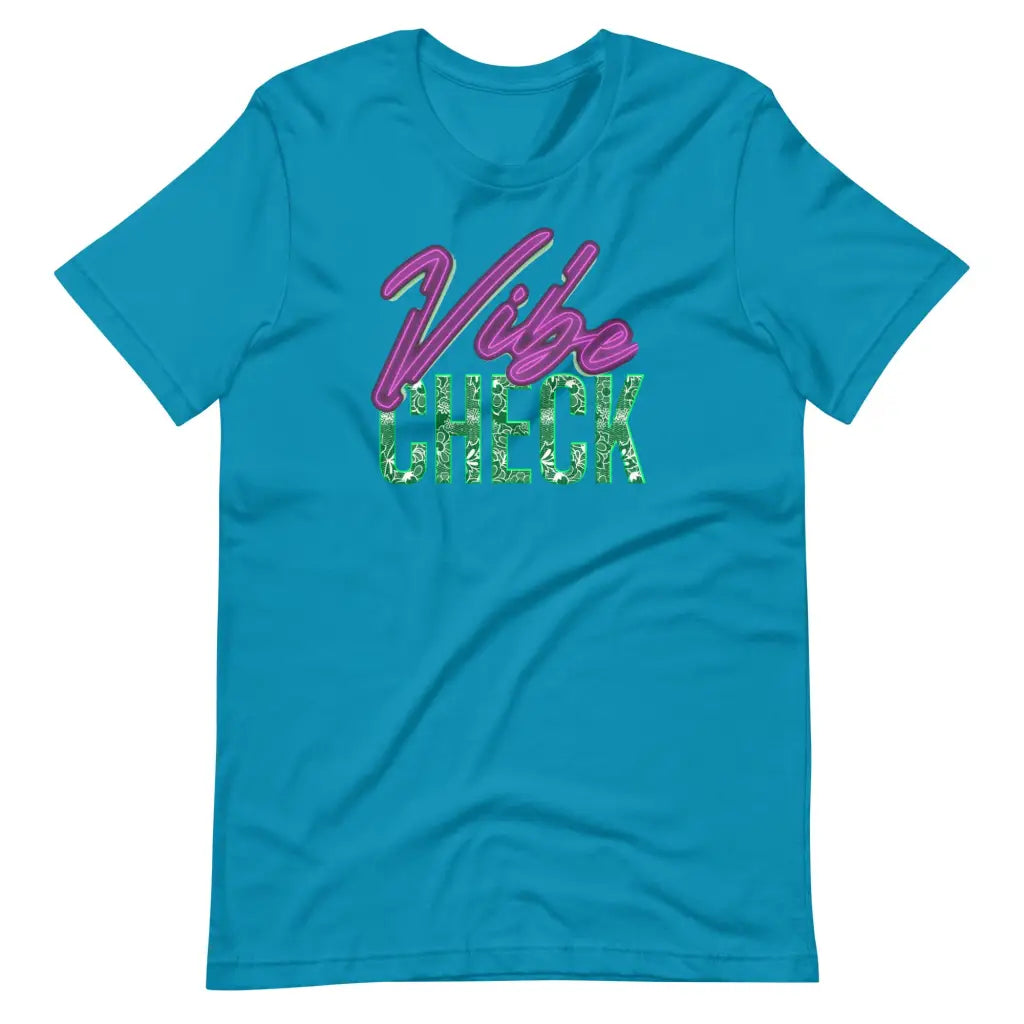 Vibe Check t-shirt - Aqua / S - T-Shirt