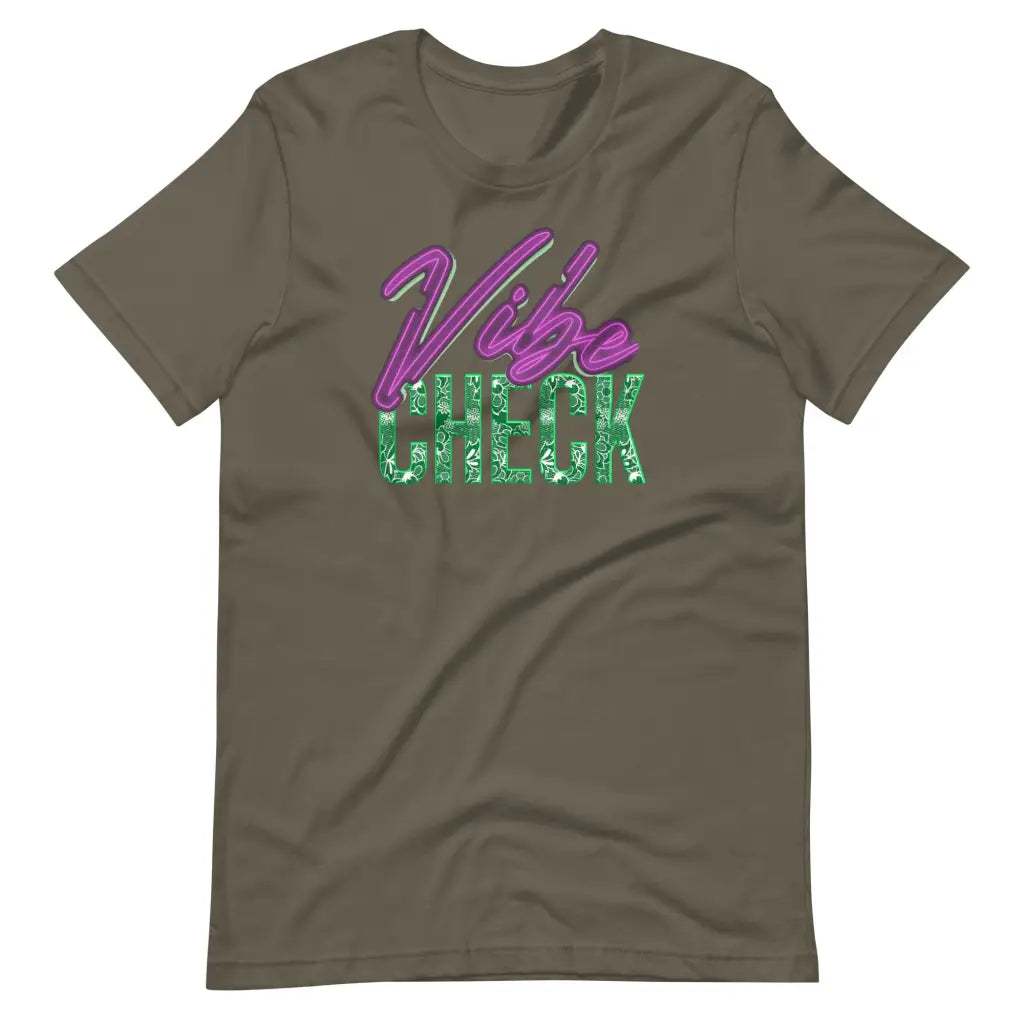 Vibe Check t-shirt - Army / S - T-Shirt