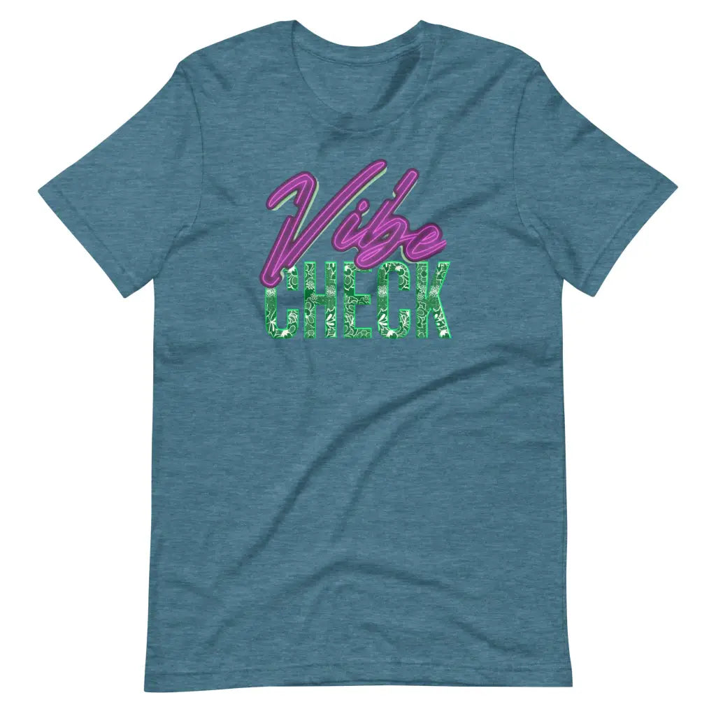 Vibe Check t-shirt - Heather Deep Teal / S - T-Shirt