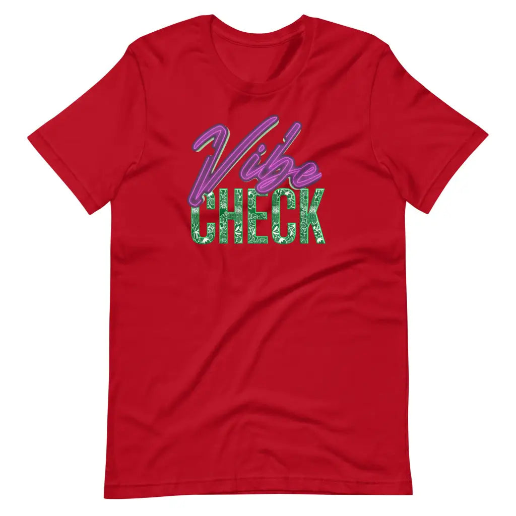 Vibe Check t-shirt - Red / S - T-Shirt