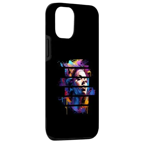 Vibrant Dreams: Abstract Fragmented Vision Case (iPhone