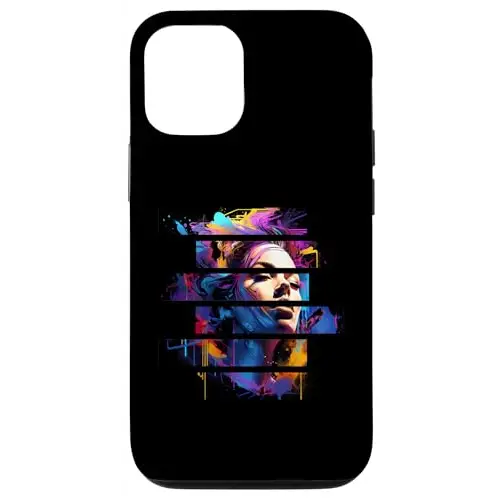 Vibrant Dreams: Abstract Fragmented Vision Case (iPhone