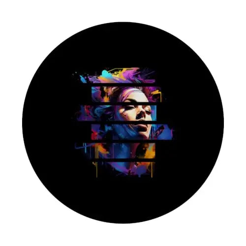 Vibrant Dreams: Abstract Fragmented Vision PopSockets