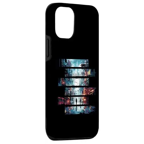 Vibrant Echoes: Stroll Through the Cyber City Case (iPhone