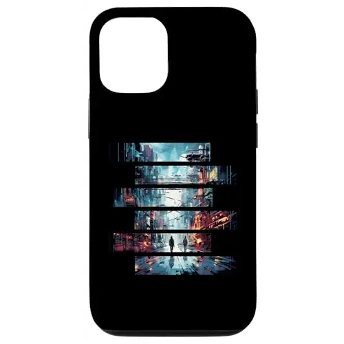 Vibrant Echoes: Stroll Through the Cyber City Case (iPhone