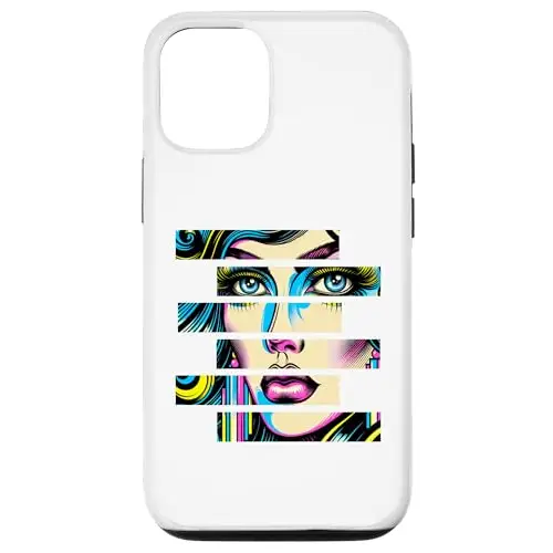Vibrant Gaze: Fragmented Pop Beauty Case (iPhone Select