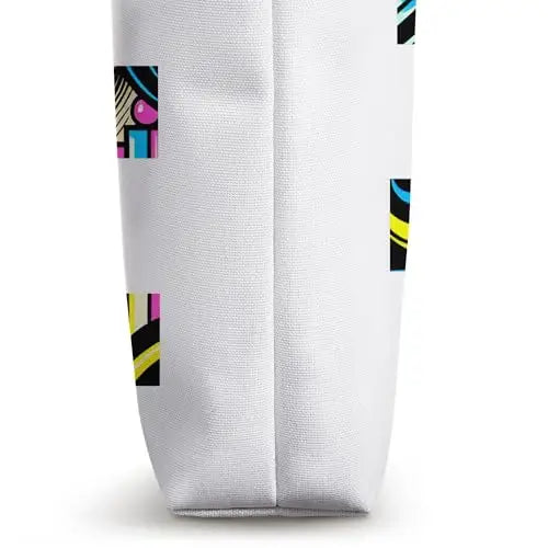 Vibrant Gaze: Fragmented Pop Beauty Tote Bag Apparel