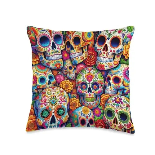 Vibrant Remembrance: Día de los Muertos Celebration Throw