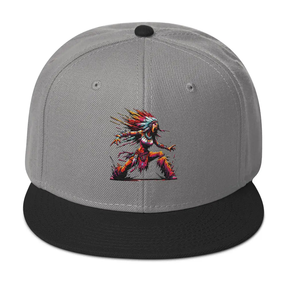 Vibrant Spirit Snapback Hat - Black / Gray