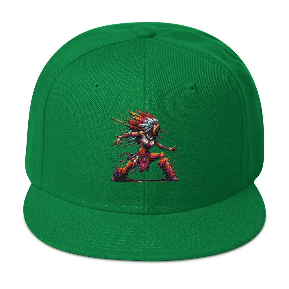 Vibrant Spirit Snapback Hat - Kelly Green