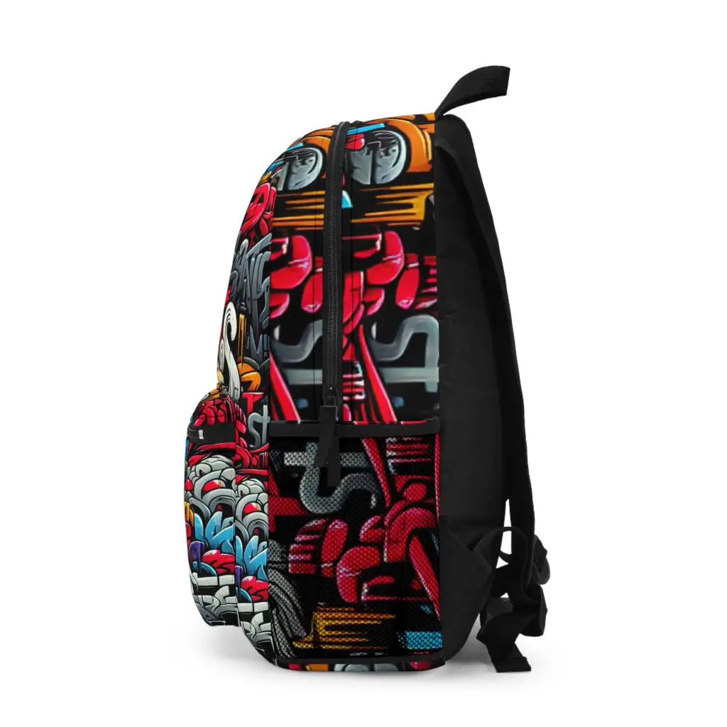 Vibrant Street Art Explosion Backpack One size Bags