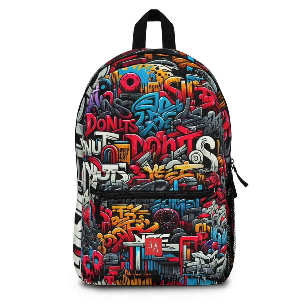 Vibrant Street Art Explosion Backpack One size Bags