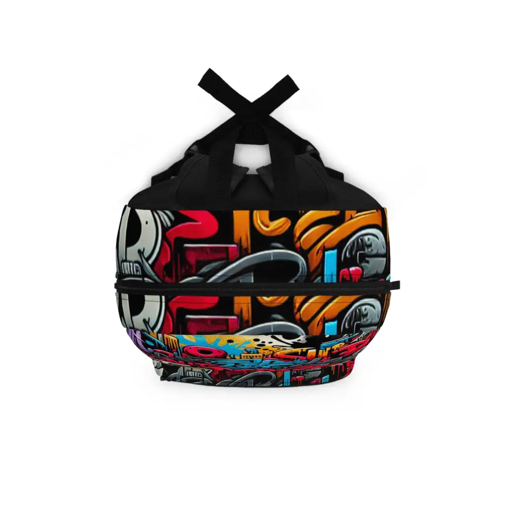 Vibrant Street Art Explosion Backpack One size Bags