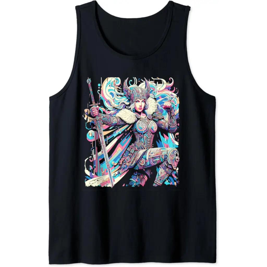 Vibrant Valkyrie Warrior Princess - Norse Mythology Tank